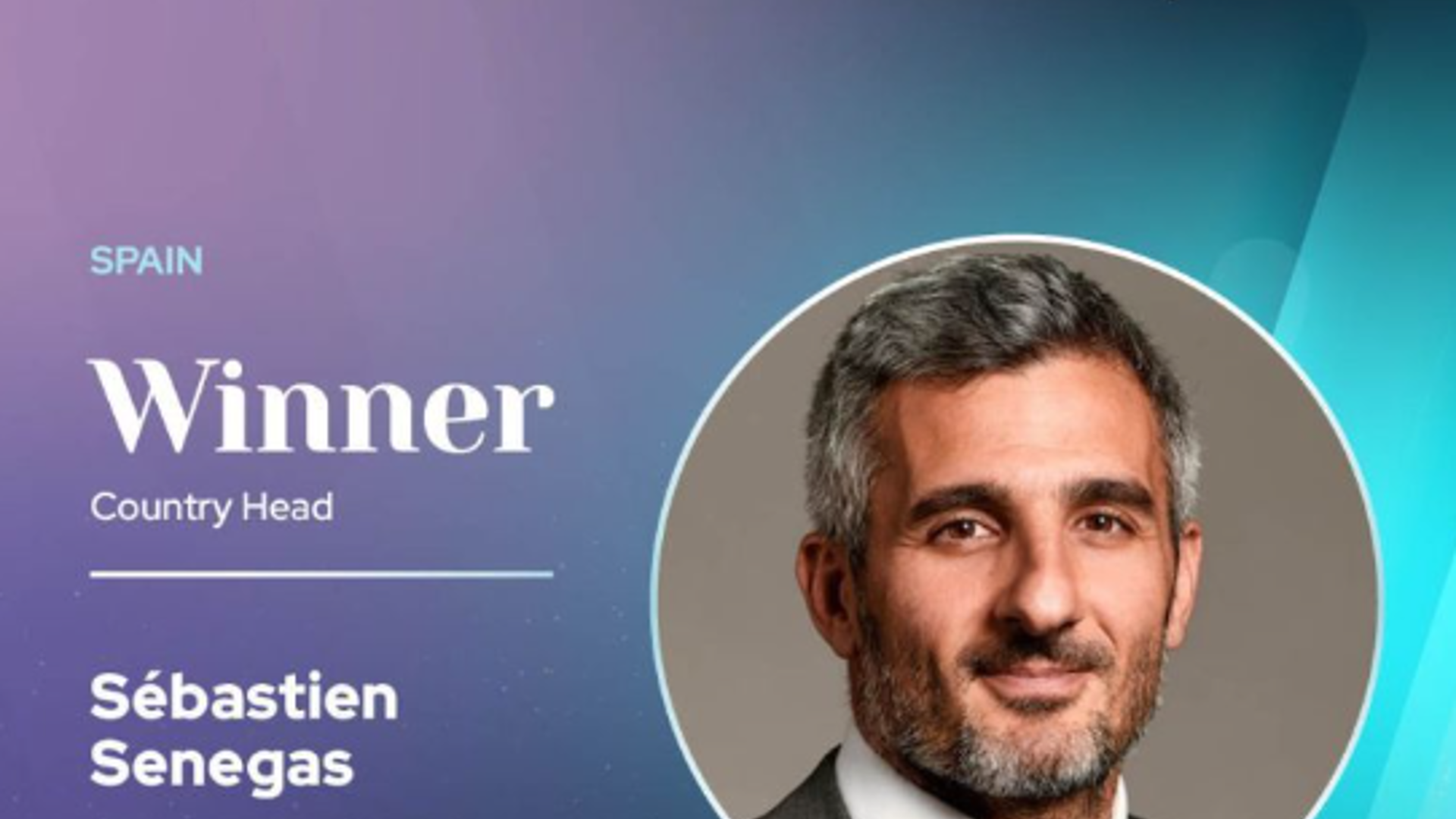 Congratulations to Sebastien Senegas, Winner of the 2025 Citywire Iberia Distribution Award