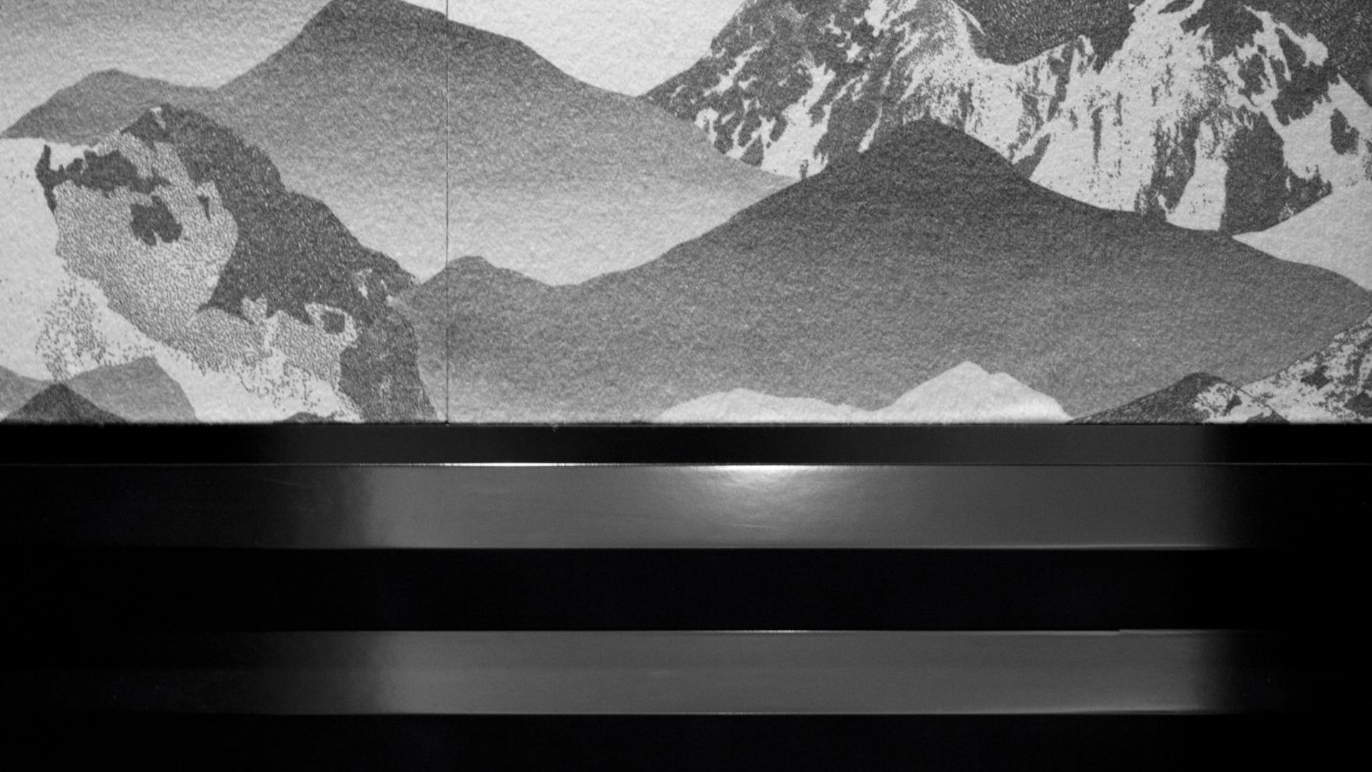 Detail of tapestry, Four Seasons Hotel, Megève