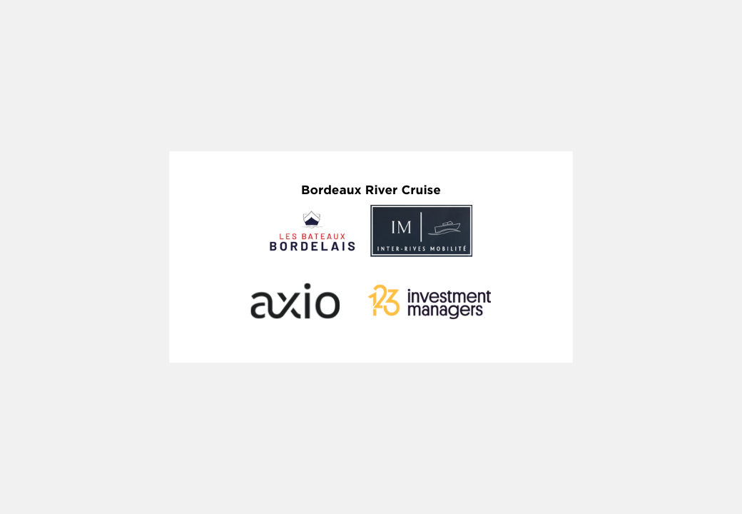 Edmond de Rothschild Corporate Finance conseille les actionnaires de Bordeaux River Cruise dans le cadre de la cession à Axio Capital et 123 IM