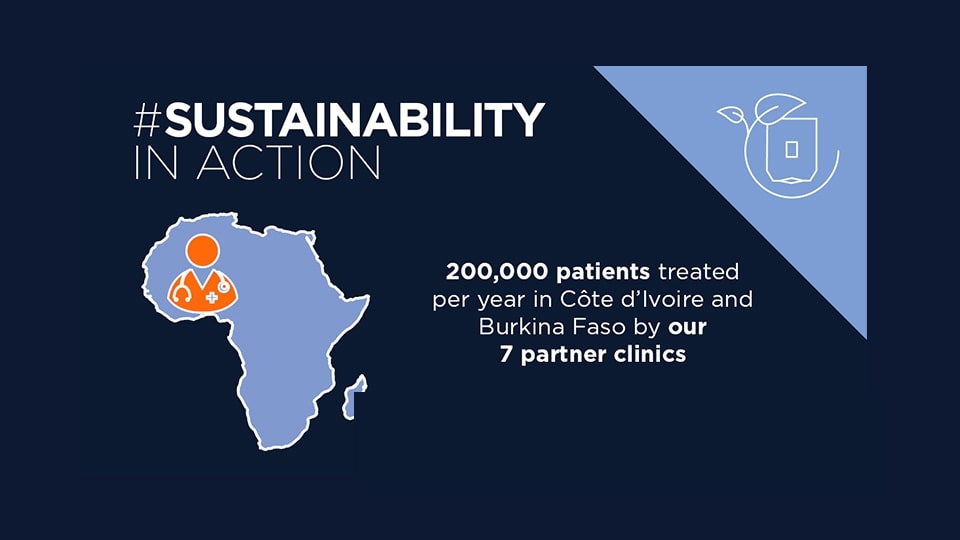 200 000 patients traités par an en Côte d'Ivoire et au Burkina Faso par nos 7 cliniques partenaires
