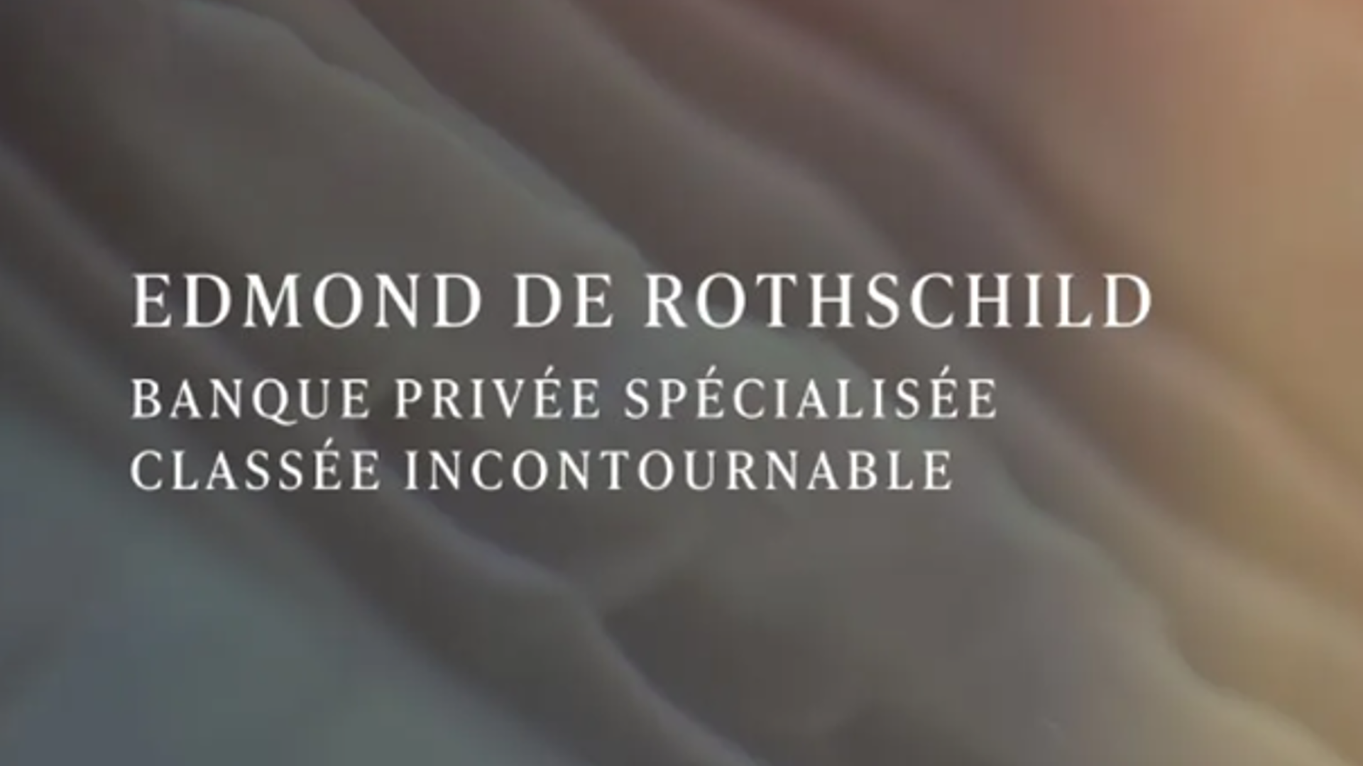 Edmond de Rothschild classé "Incontournable" par Décideurs Patrimoine